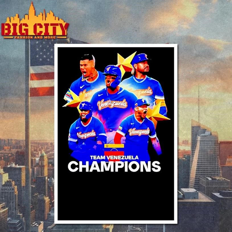 Team Venezuela baseball 2026 WBC Champions graphic T Shirt