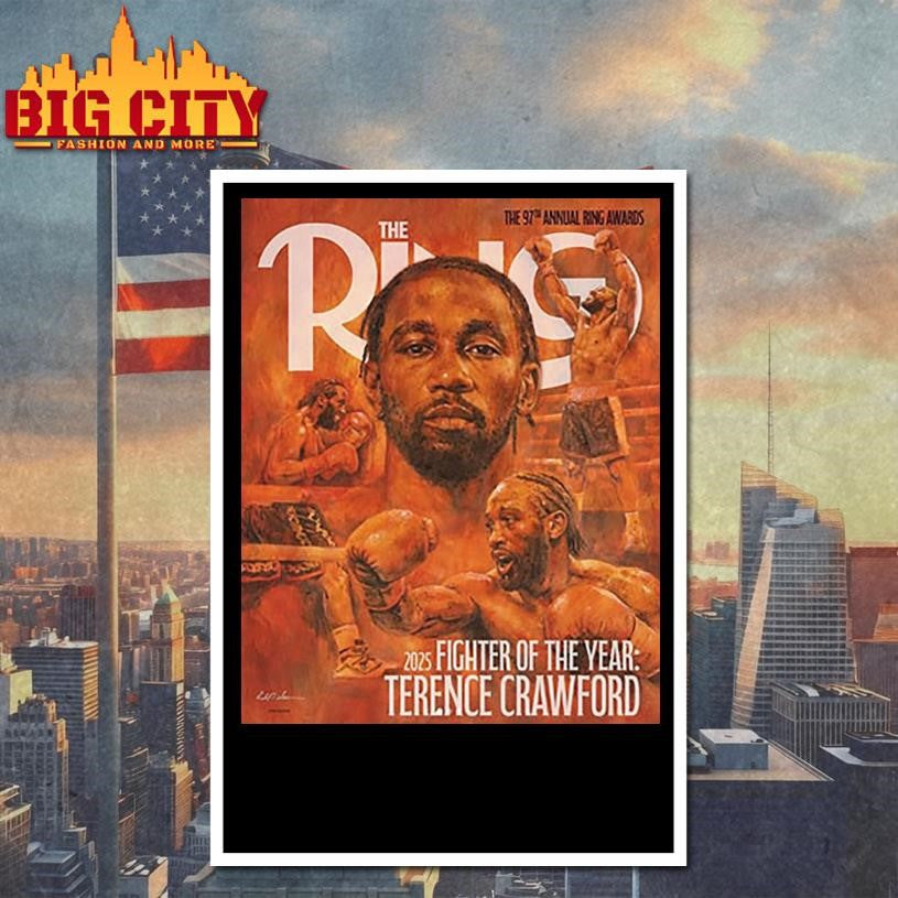 Terence Crawford 2025 Fighter Of The Year The Ring Magazine 97th Annual Ring Awards Shirt