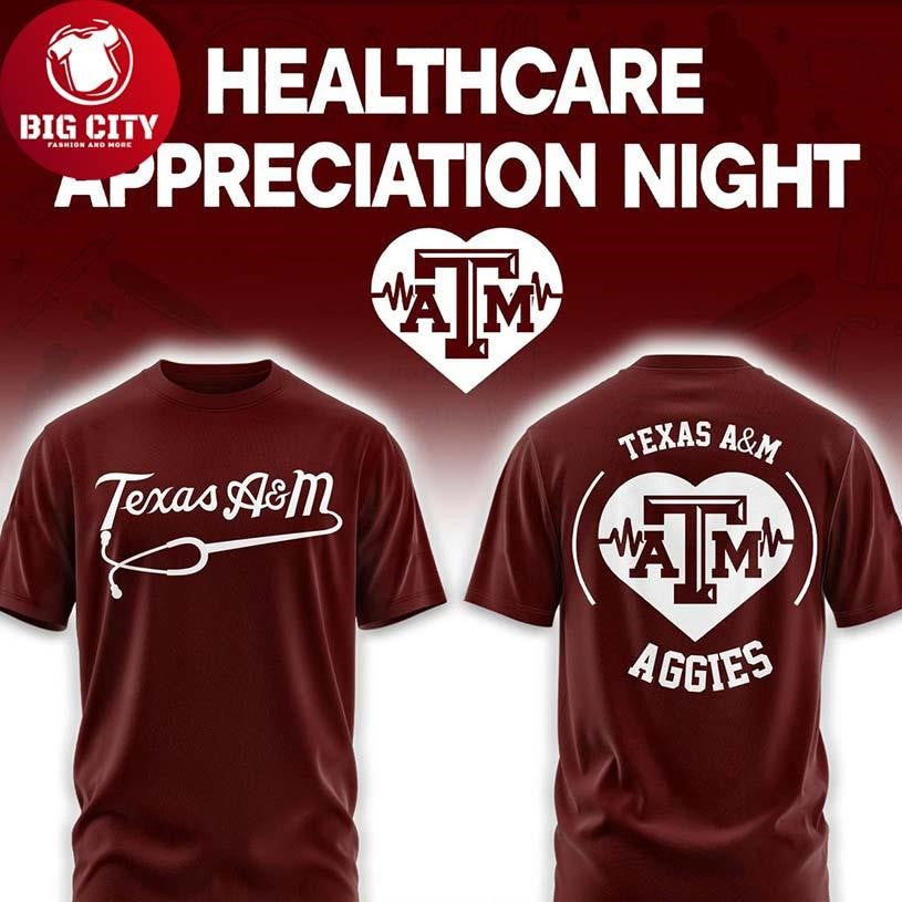 Texas A&M Aggies Healthcare Appreciation Night 2026 MLB Two Sided Shirt