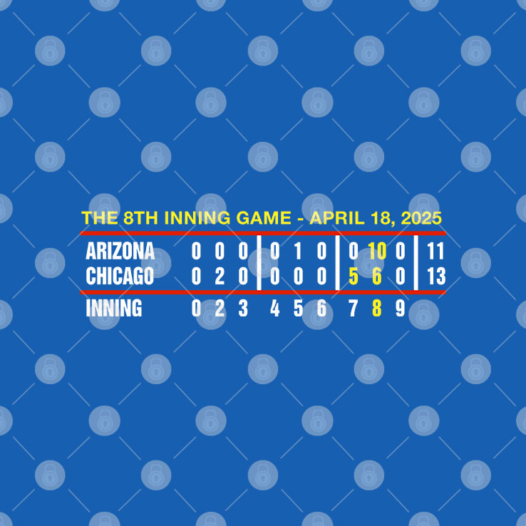 The 8th Inning Game April 18 2025 Arizona And Chicago Shirt