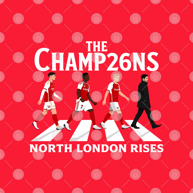 The Champ26ns North London Rises Arsenal Champions Shirt