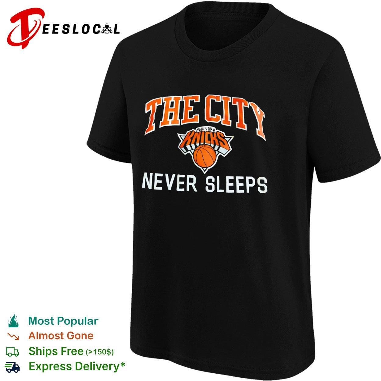 The City New York Knicks Never Sleeps shirt
