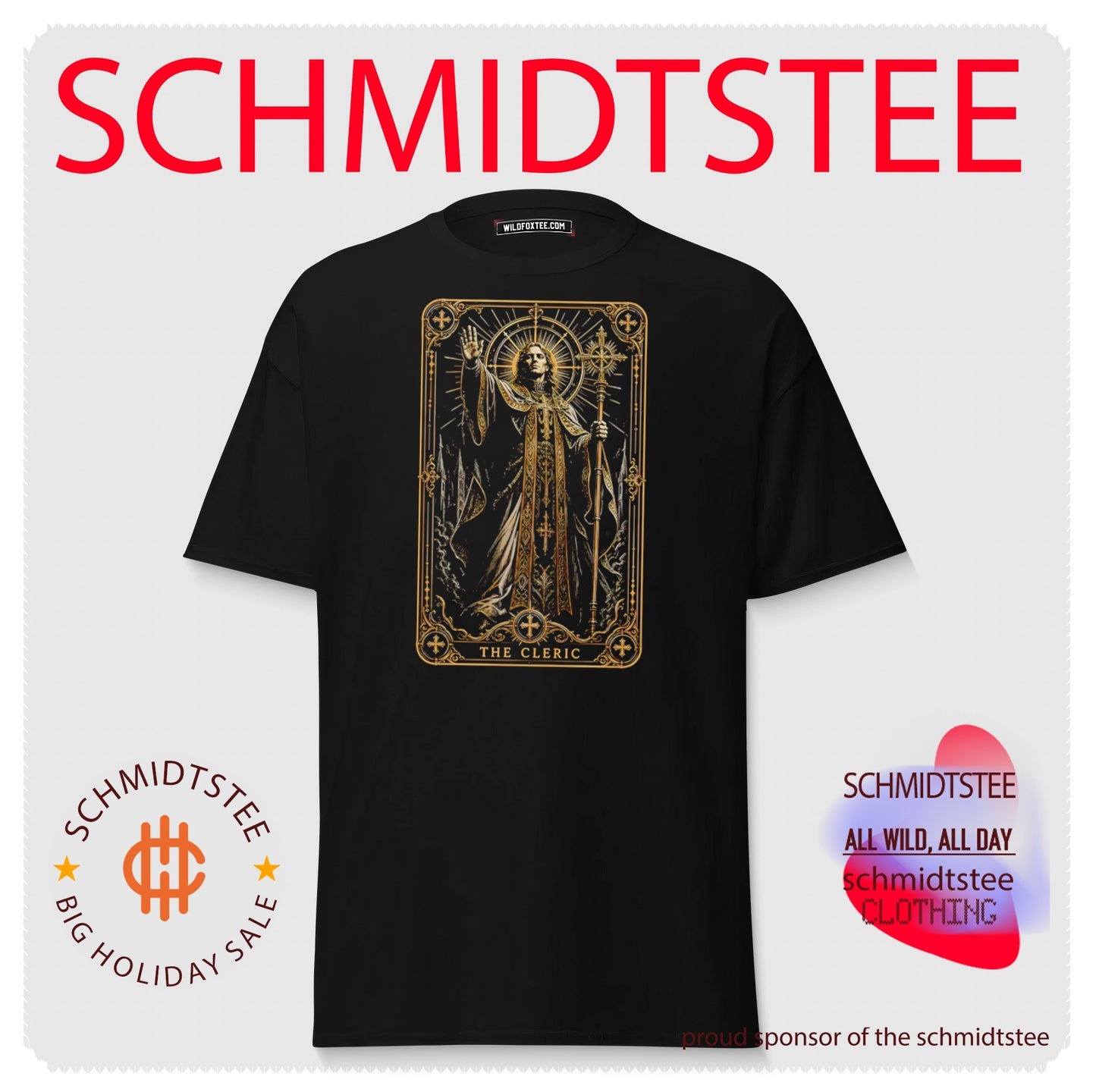 The Cleric Fantasy Tarot Card Dungeons and Dragons shirt