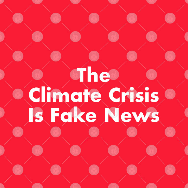 The Climate Crisis Is Fake News T Shirt