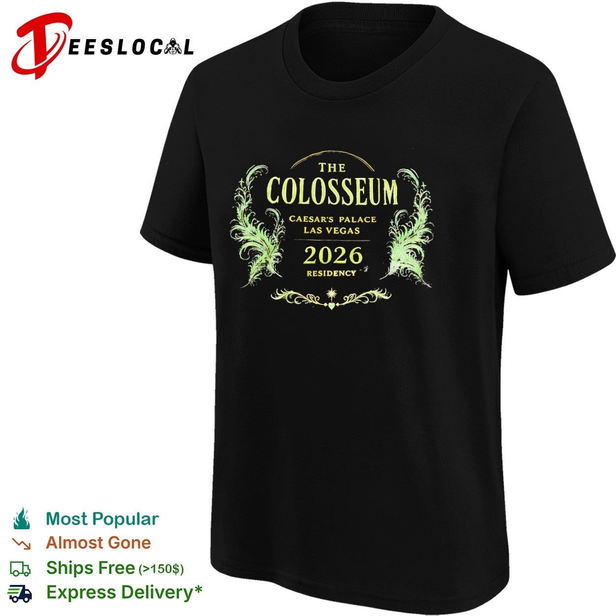 The Colosseum Caesars Palace Las Vegas 2026 Residency concert tour fan souvenir shirt