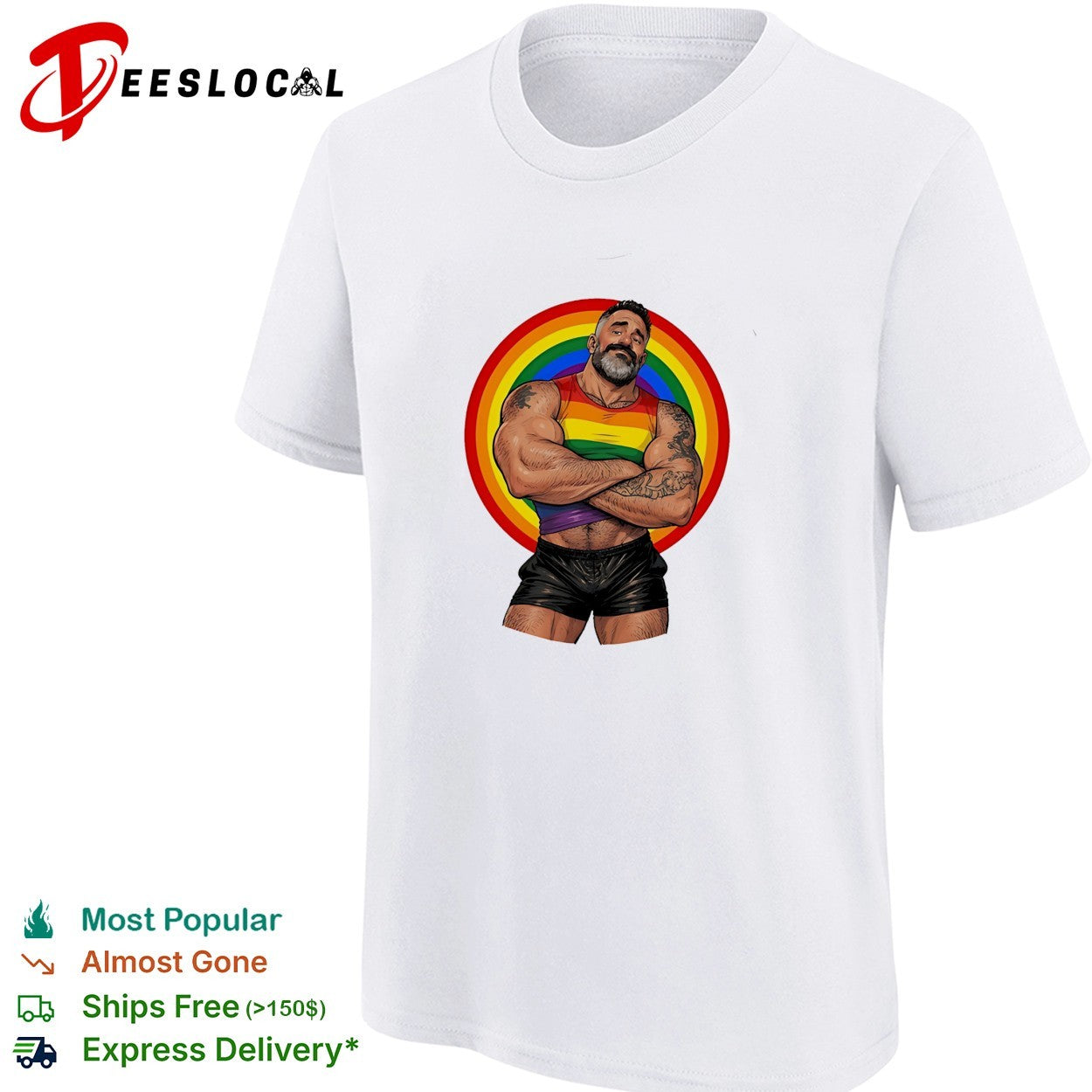 The Daddy Bureau Wowyco Rainbow Gay pride shirt