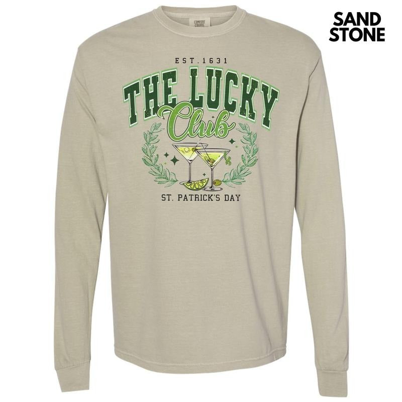 The Lucky Club Long Sleeve Comfort Colors T-Shirt