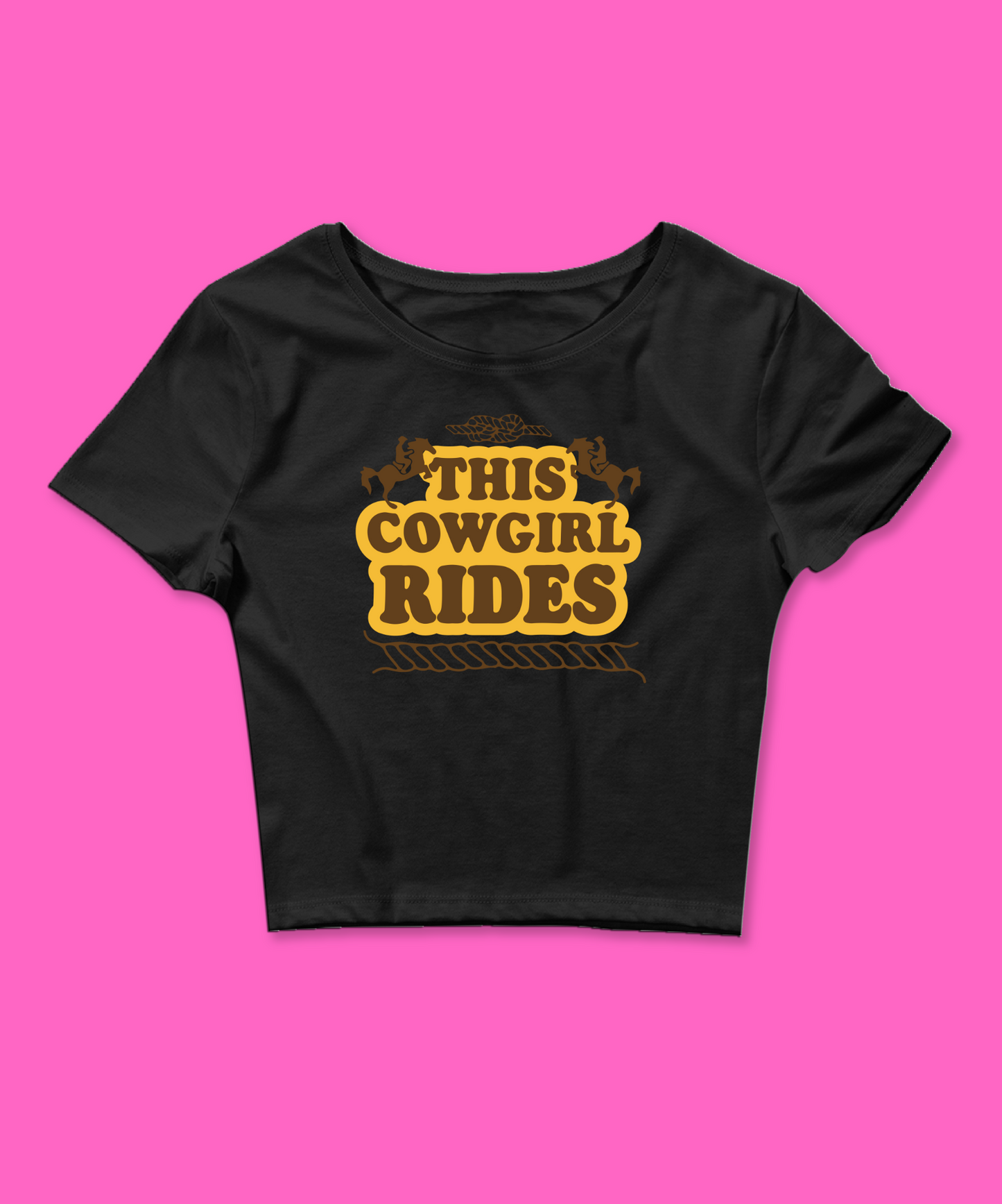 This Cowgirl Rides Baby Tee - clothing by TeeHivey.com (Image 2)