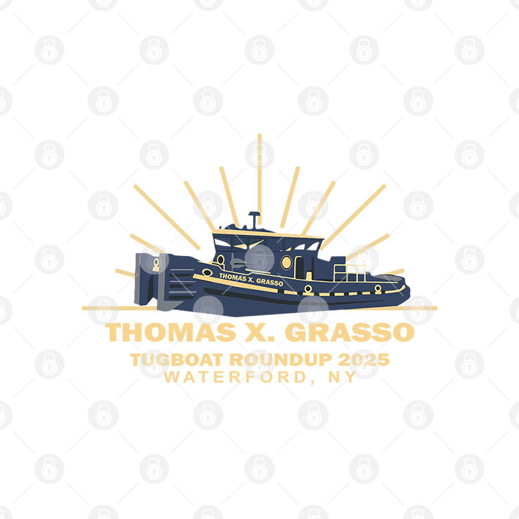 Thomas X Grasso Tugboat Roundup 2025 Waterford NY Shirt