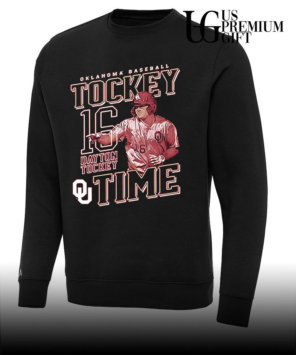 Tockey Time Dayton Tockey Oklahoma Sooners Crimson baseball shirt