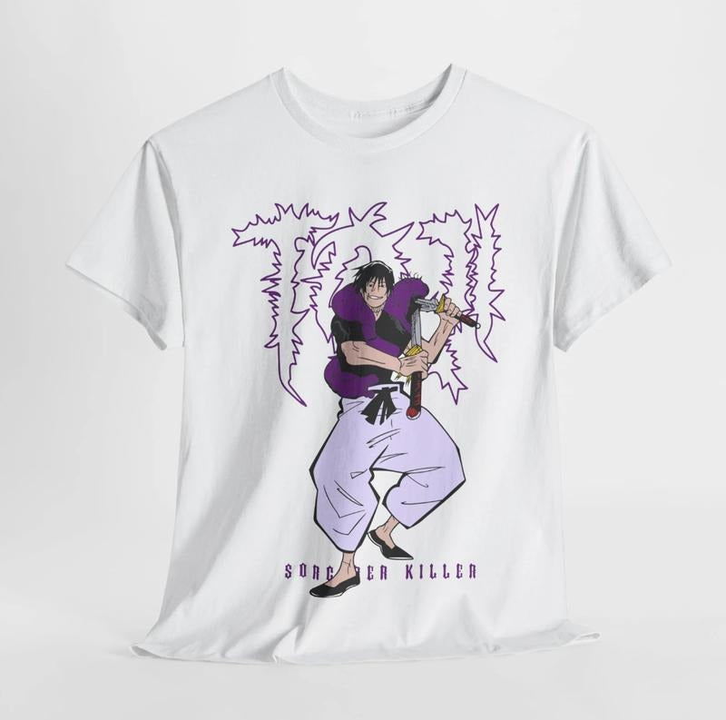 Toji Fushiguro T-Shirt, Anime Shirt, Fire Style, Graphic Anime Tee, Japanese Anime Tee, Anime Lovers Shirt, Anime Manga Shirt