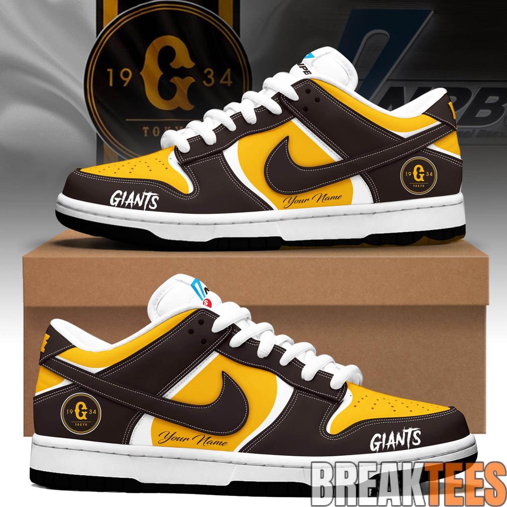 Tokyo Yomiuri Giants Custom Dunk Low Sneakers