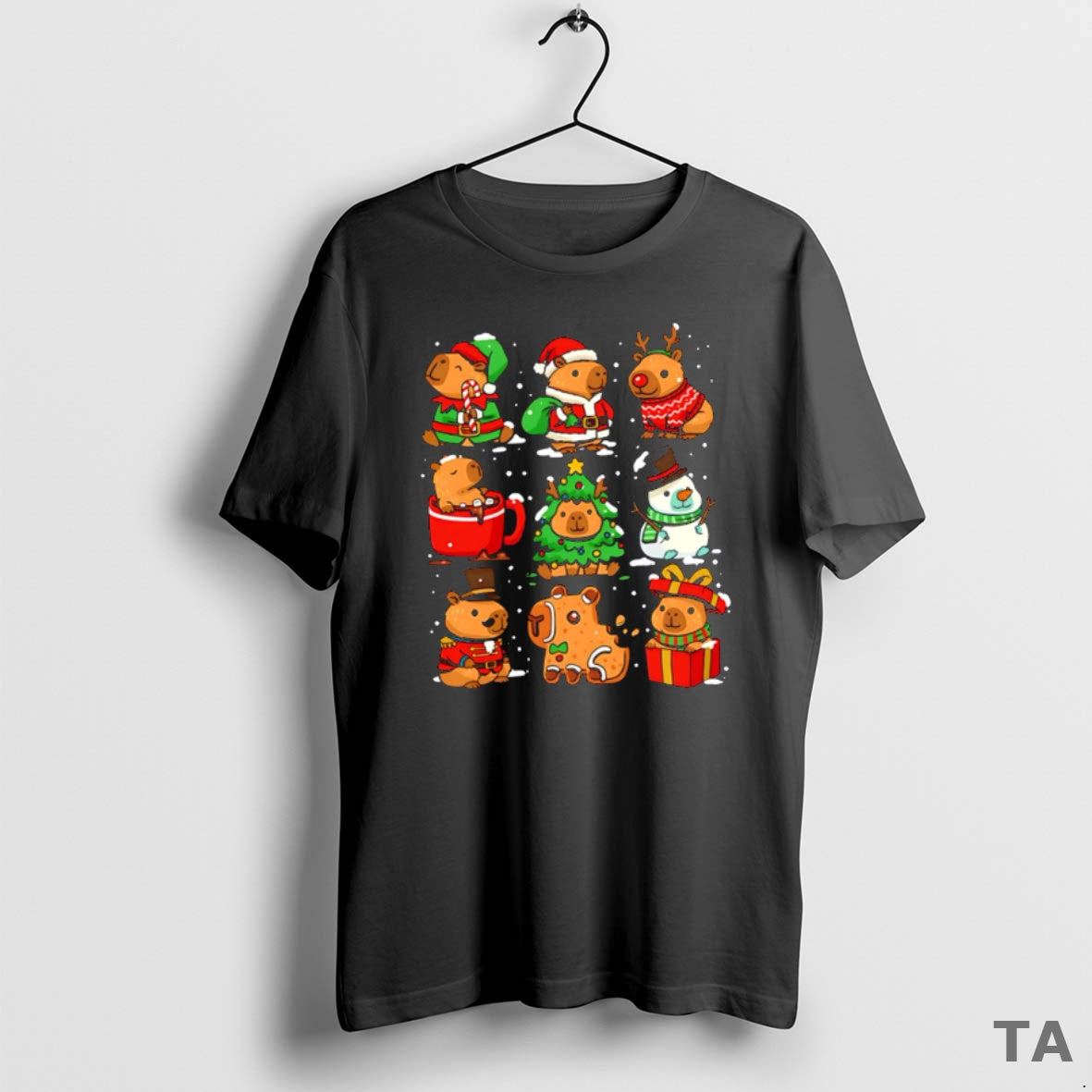 Top Christmas Capybaras 2025 Cute Style T Shirt Sweater - clothing by TeeHivey.com
