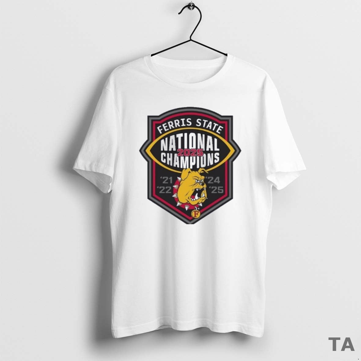 Top Ferris State Bulldogs Ncaa Division Ii National Championship 5 Time T Shirt Sweater - clothing by TeeHivey.com