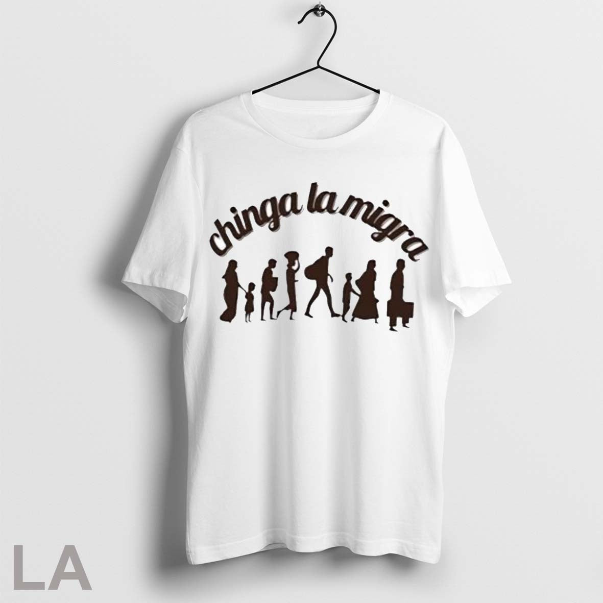 Top Migrant Silhouette Protest Chinga La Migra - clothing by TeeHivey.com