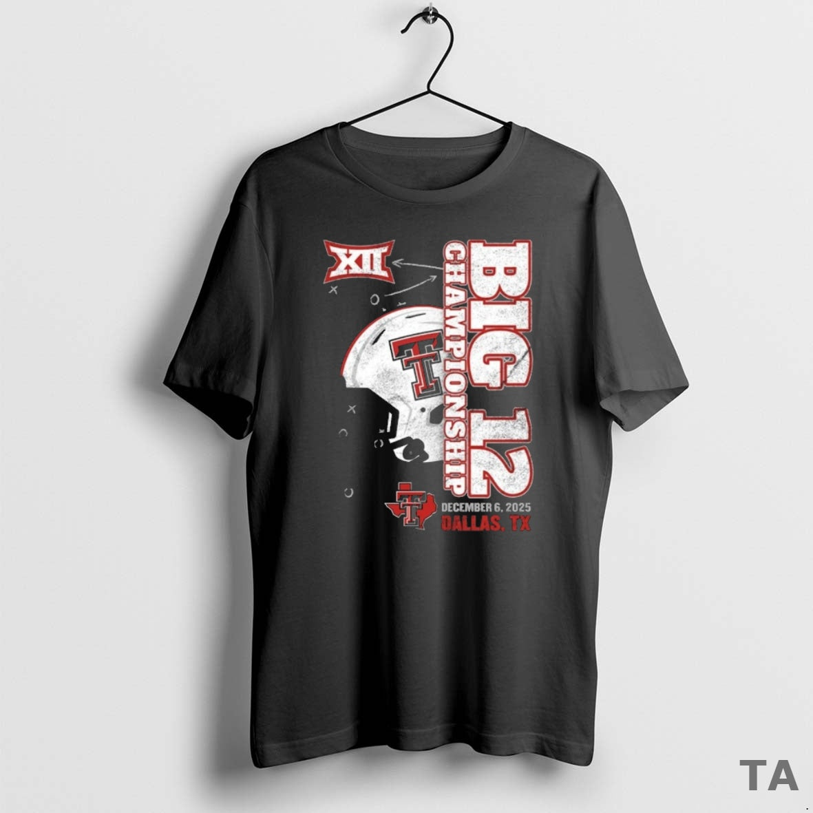 Top Ncaa 2025 Big 12 Football Championship Texas Tech Red Raiders Dec 6 Dallas Tx - clothing by TeeHivey.com