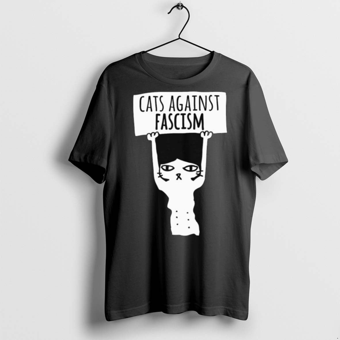 Premium Cats Against Fascism Democats Antifa Meme Long Sleve T Shirts - clothing by TeeHivey.com