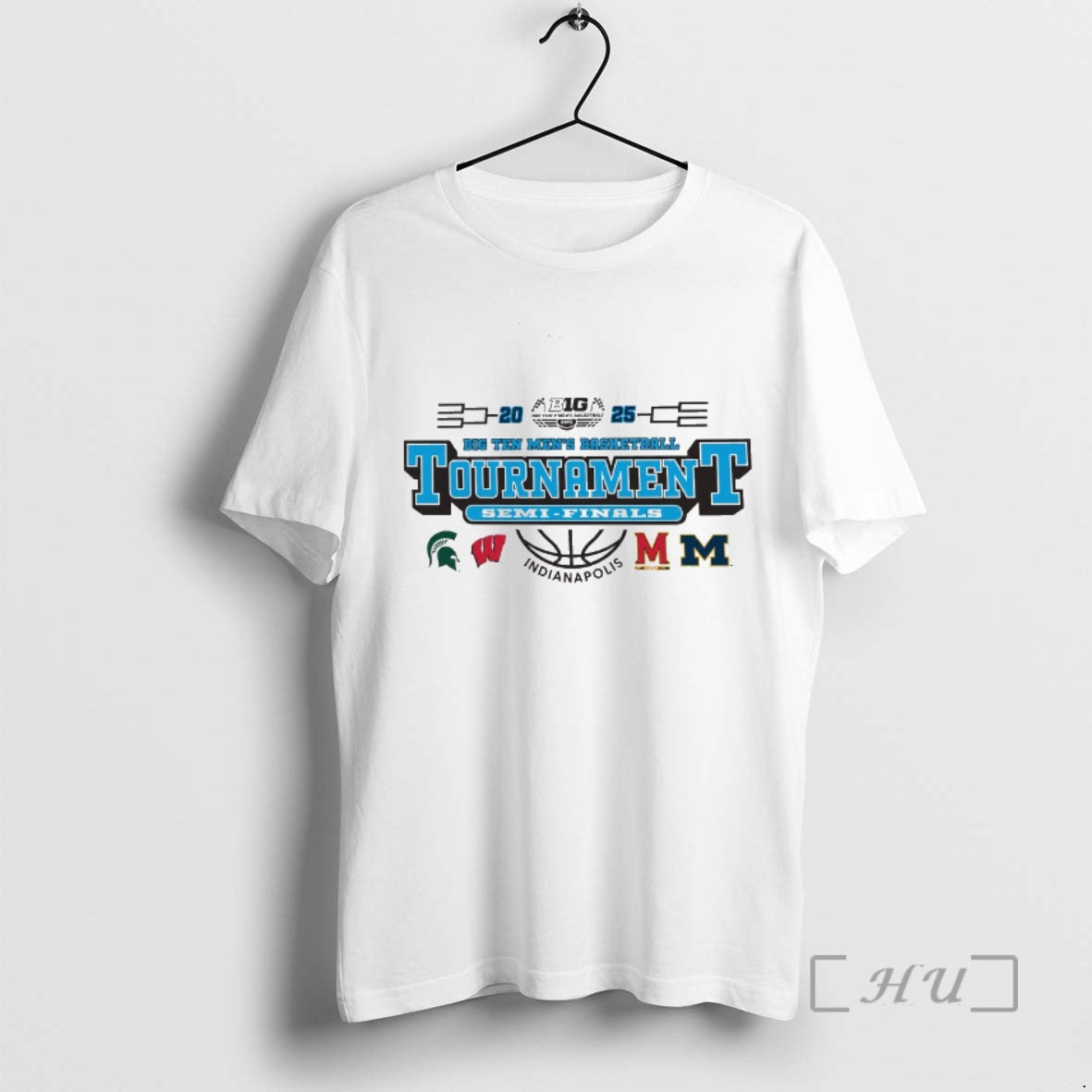 Trending 2025 Big Ten Mens Basketball Tournament Semi Final Bound Indianapolis All Teams Premium - clothing by TeeHivey.com