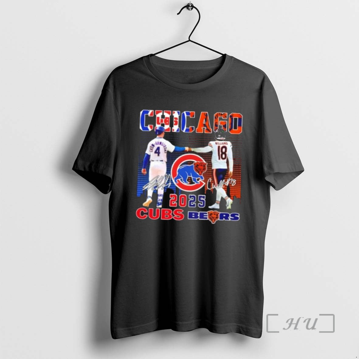 Trending 2025 Chicago Sports Crow Armstrong Cubs X Williams Bears Skyline - clothing by TeeHivey.com