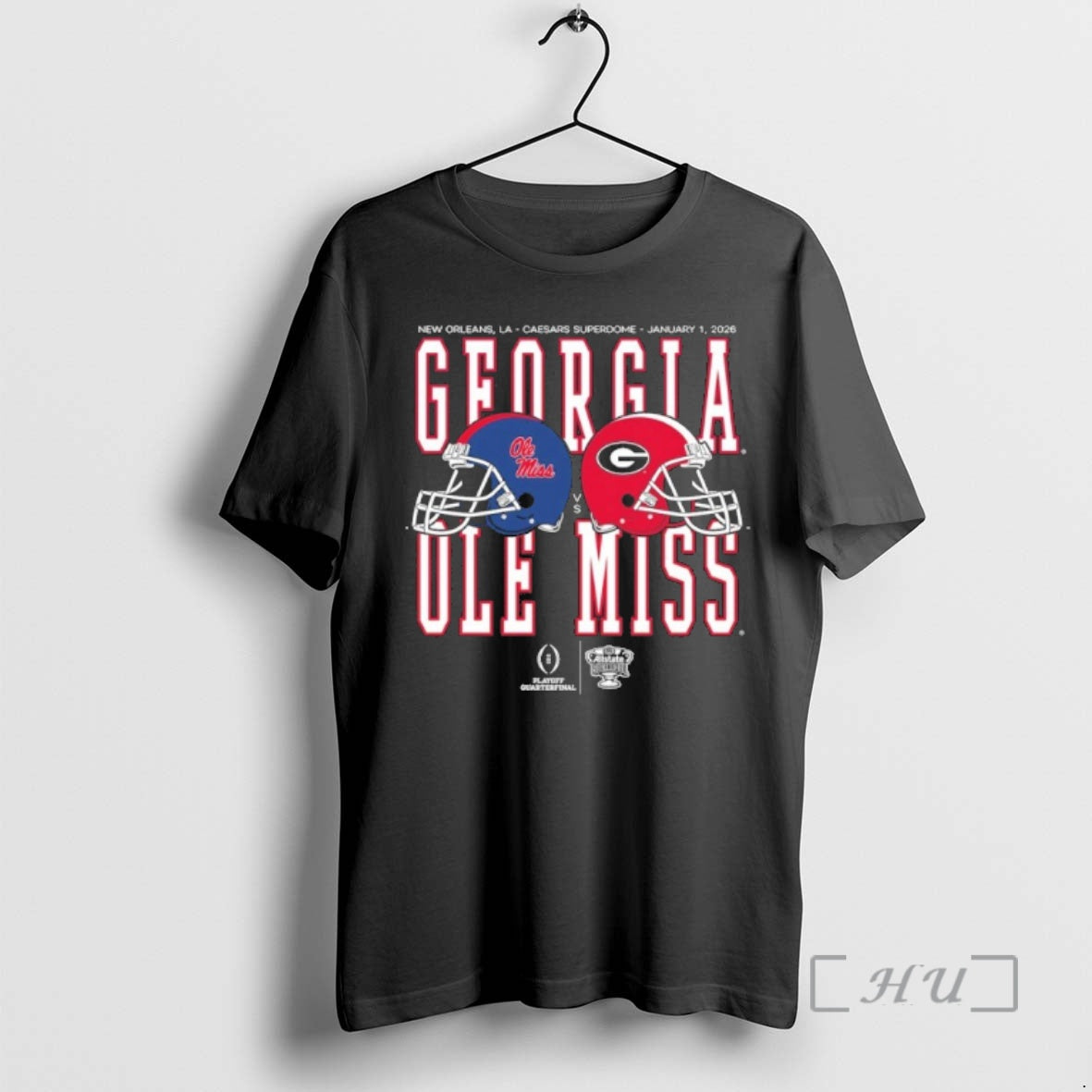 Trending Allstate Sugar Bowl 2026 Ole Miss Vs Georgia Helmet Matchup Premium T Shirts Sweater - clothing by TeeHivey.com