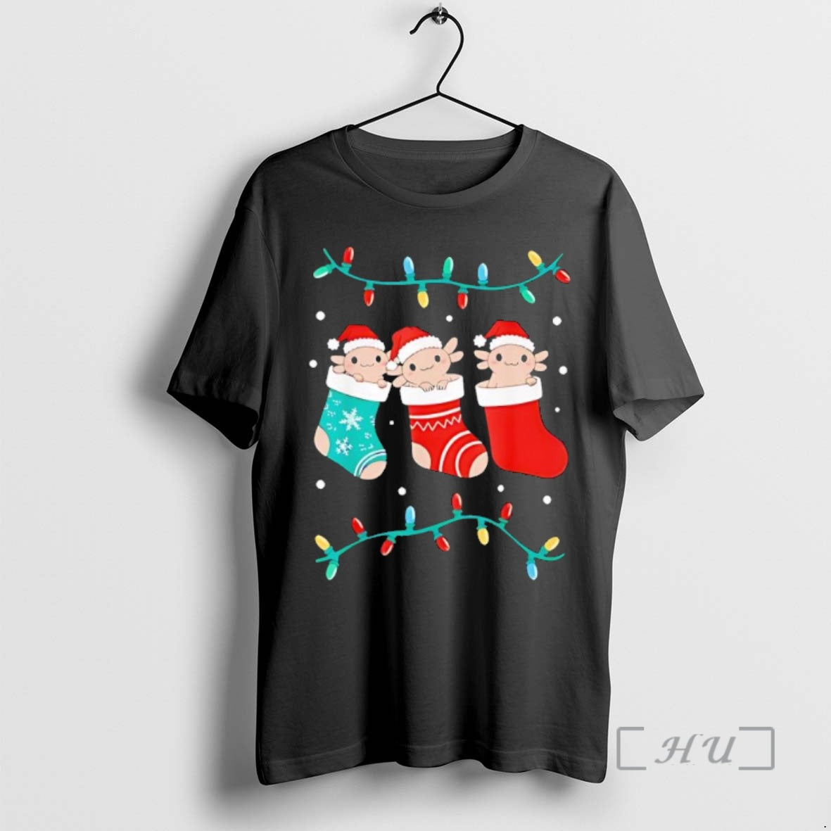 Trending Axolotl Christmas Stocking Black - clothing by TeeHivey.com
