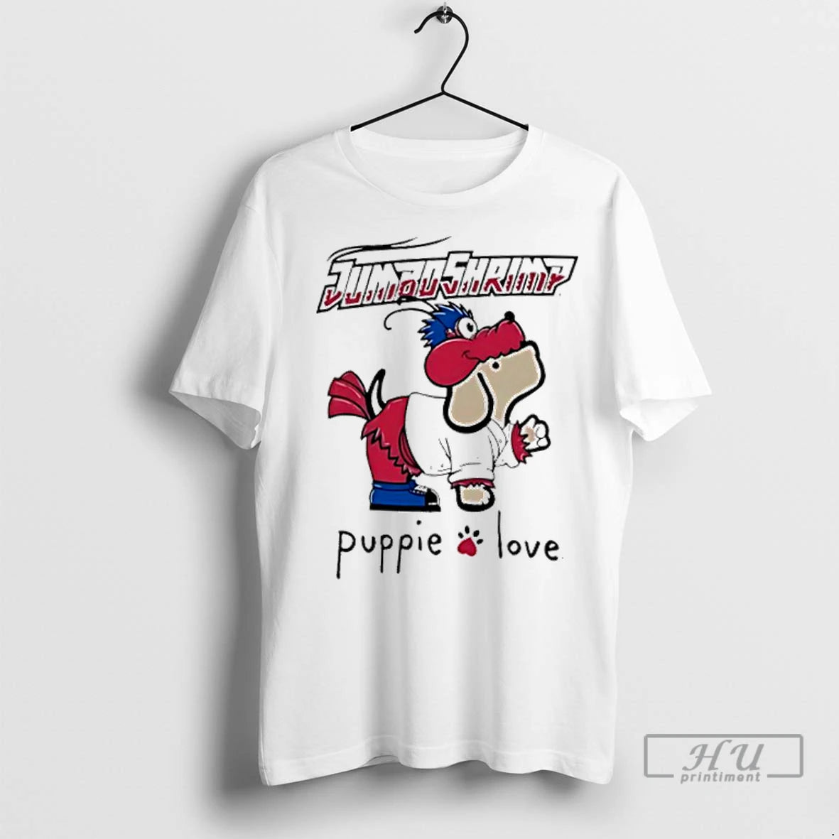 Trending Jacksonville Jumbo Shrimp Puppie Love Sky Mascot T Shirts