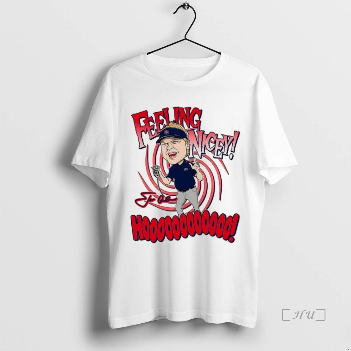 Trending Jon Gruden Coach Tampa Bay Buccaneers Football Feeling Nicey Signature Caricature Premium T Shirts