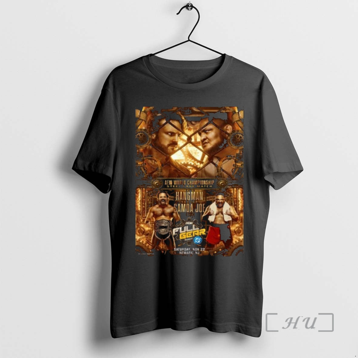 Trending Matchup Monday Hangman Adam Page Vs Samoa Joe Full Gear 2025 Premium T Shirts - clothing by TeeHivey.com
