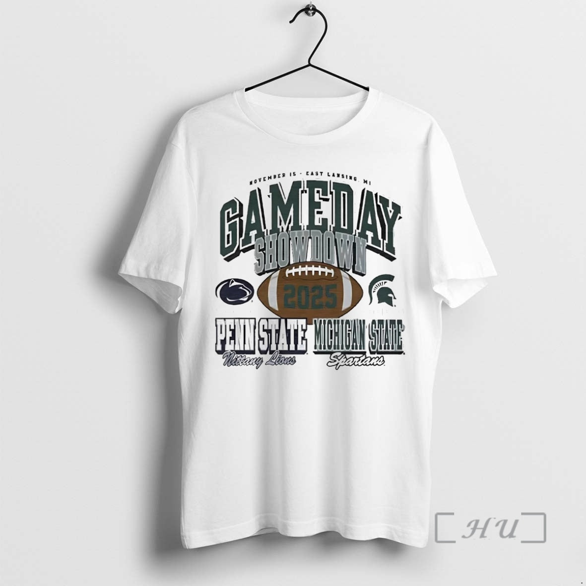 Trending Michigan State Spartans Vs Penn State Nittany Lions 2025 Gameday Showdown Premium T Shirts