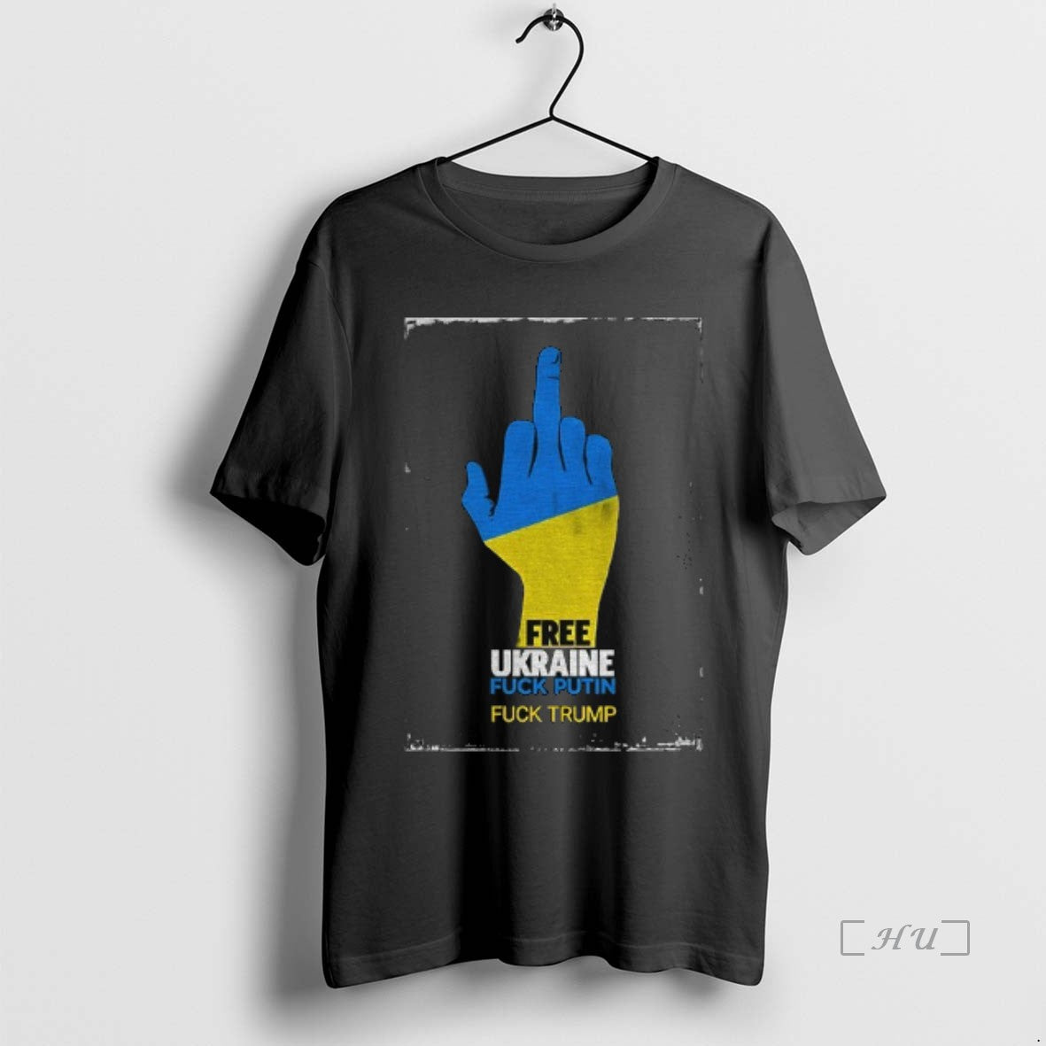 Trending Middle Finger Free Ukraine Fuck Putin Fuck Trump Political - clothing by TeeHivey.com