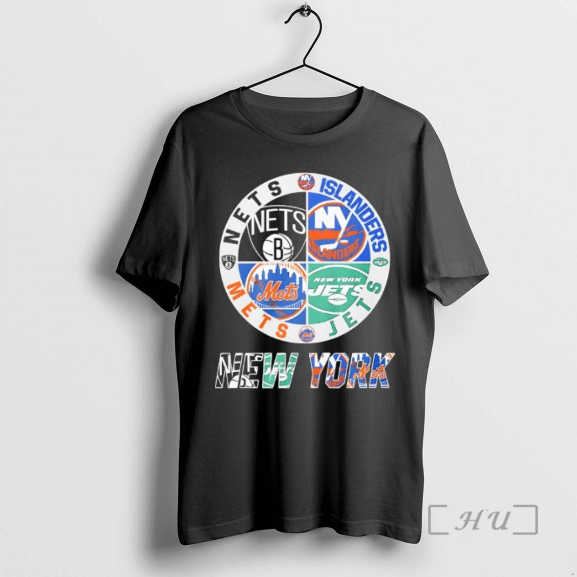 Trending New York Nets New York Islanders New York Mets New York Jets Mashup Logo - clothing by TeeHivey.com