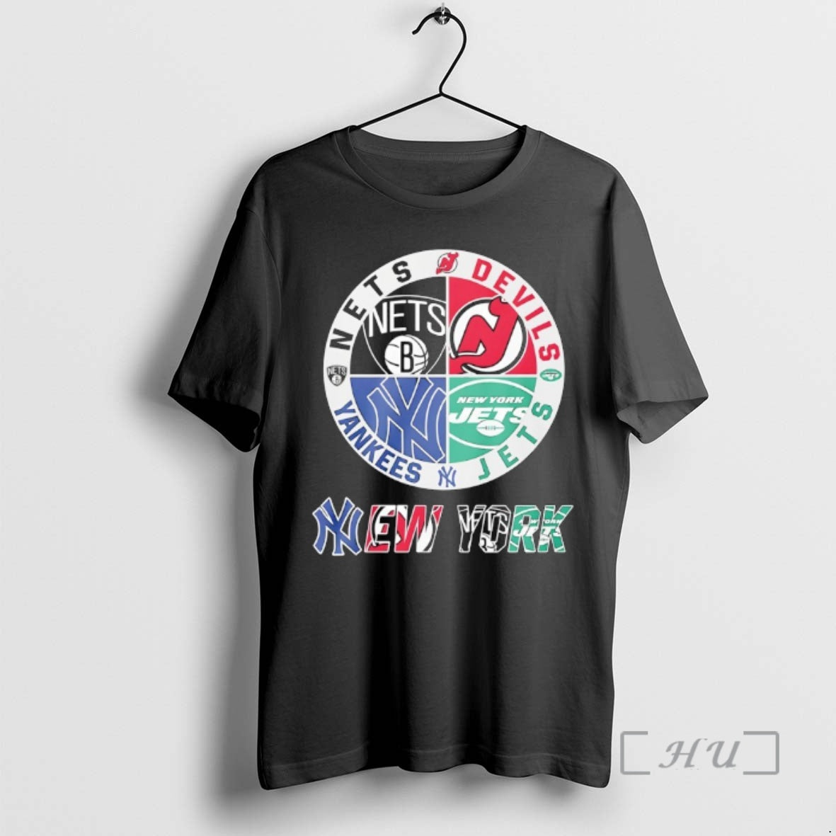 Trending New York Nets New York Jersey Devils New York Mets New York Jets Mashup - clothing by TeeHivey.com