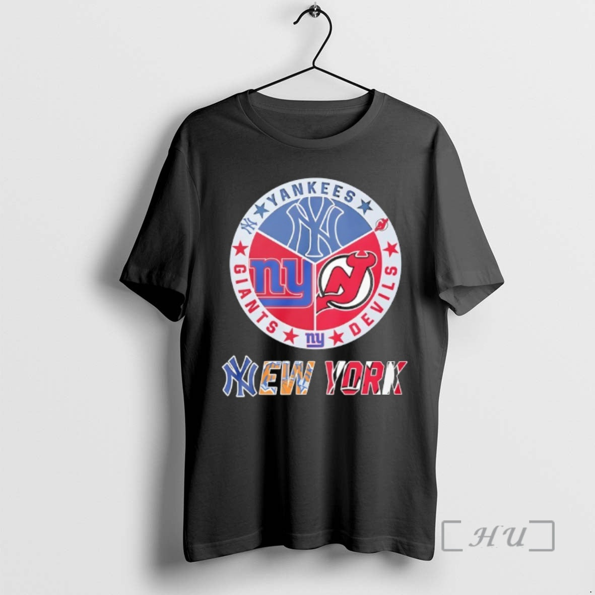Trending New York Yankees New York Giants And New Jersey Devils Mashup Logo Premium - clothing by TeeHivey.com
