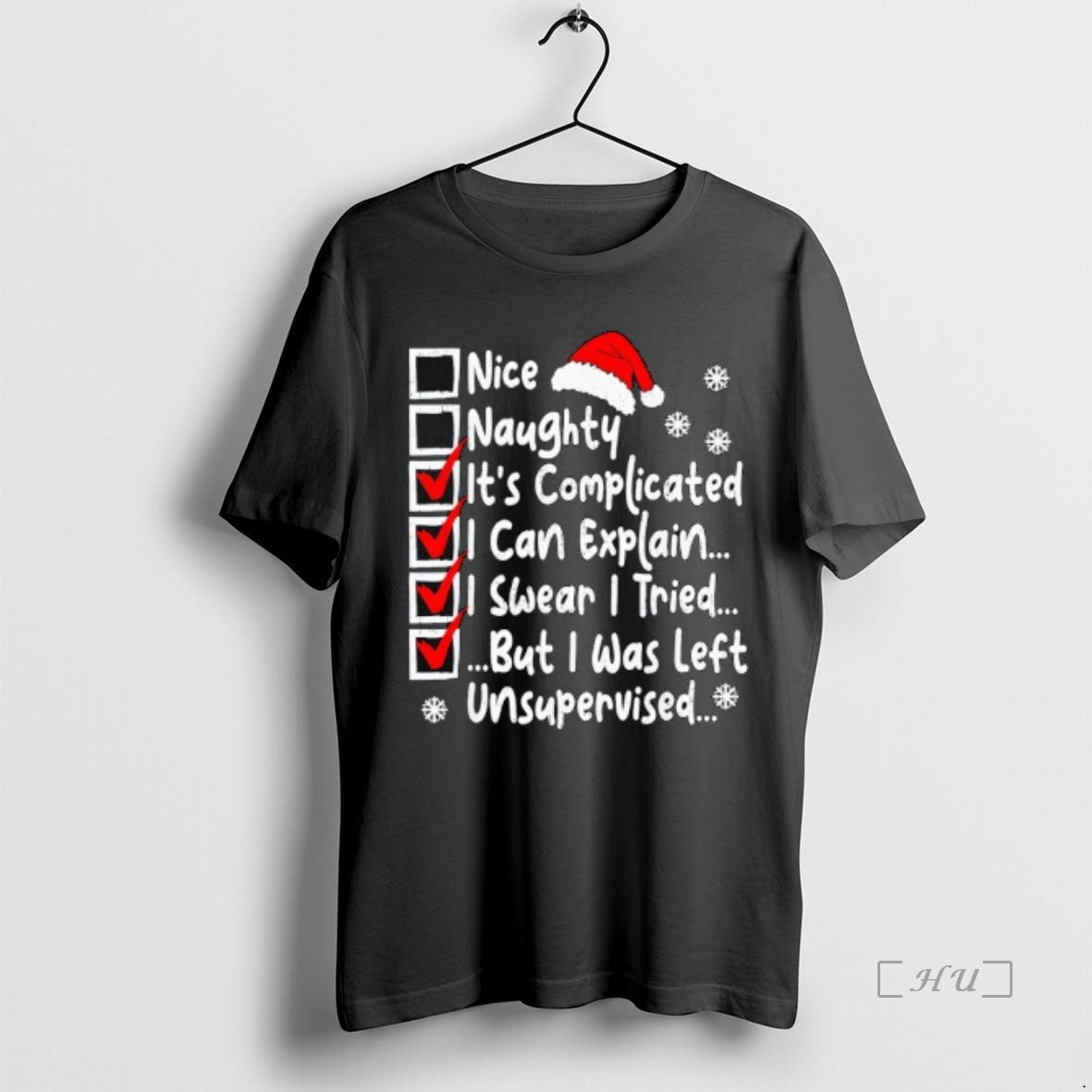 Trending Nice Naughty Multi Checklist Funny Christmas List Family - clothing by TeeHivey.com