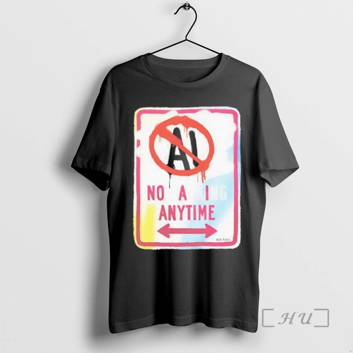 Trending No Ai Anytime Red Circle - clothing by TeeHivey.com