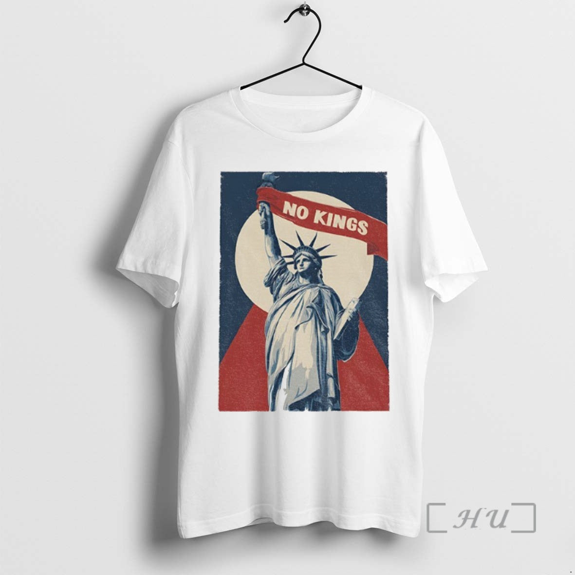 Trending No Kings Statue Of Liberty Democracy Protest Anti Trump - clothing by TeeHivey.com