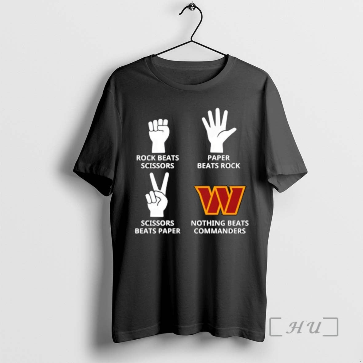 Trending Nothing Beats Washington Commanders Rock Beats Scissors Paper Beats Rock - clothing by TeeHivey.com