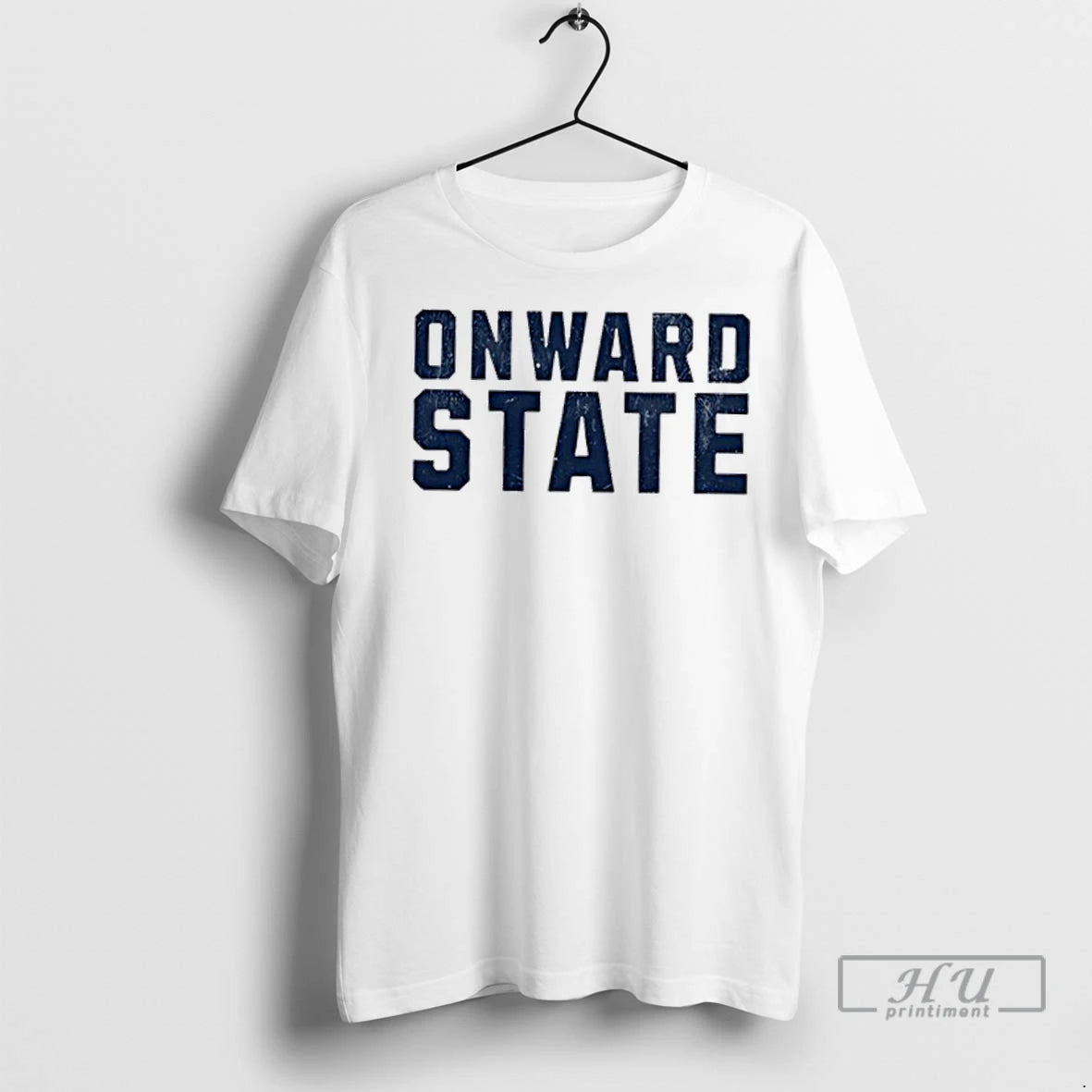 Trending Onward State Text Simple T Shirts