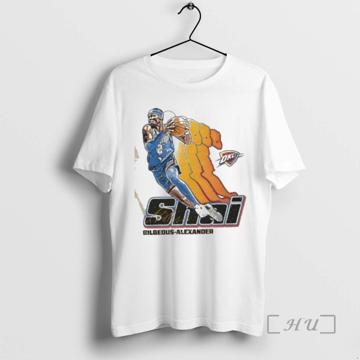 Trending Shai Gilgeous Alexander Oklahoma City Thunder Basketball Retro Signature - clothing by TeeHivey.com