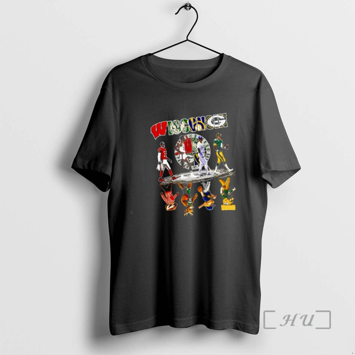 Trending Sports In Wisconsin Bucks Packers Brewers And Badgers Mascot - clothing by TeeHivey.com