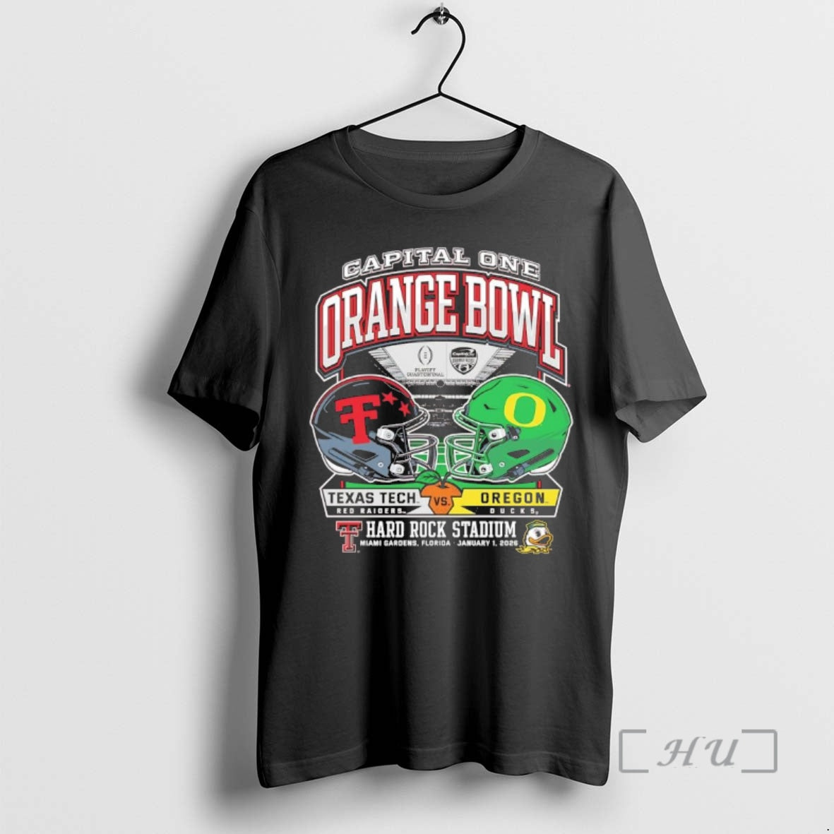 Trending Texas Tech Vs Oregon 2025 Capital One Orange Bowl Helmet Premium T Shirts Sweater - clothing by TeeHivey.com