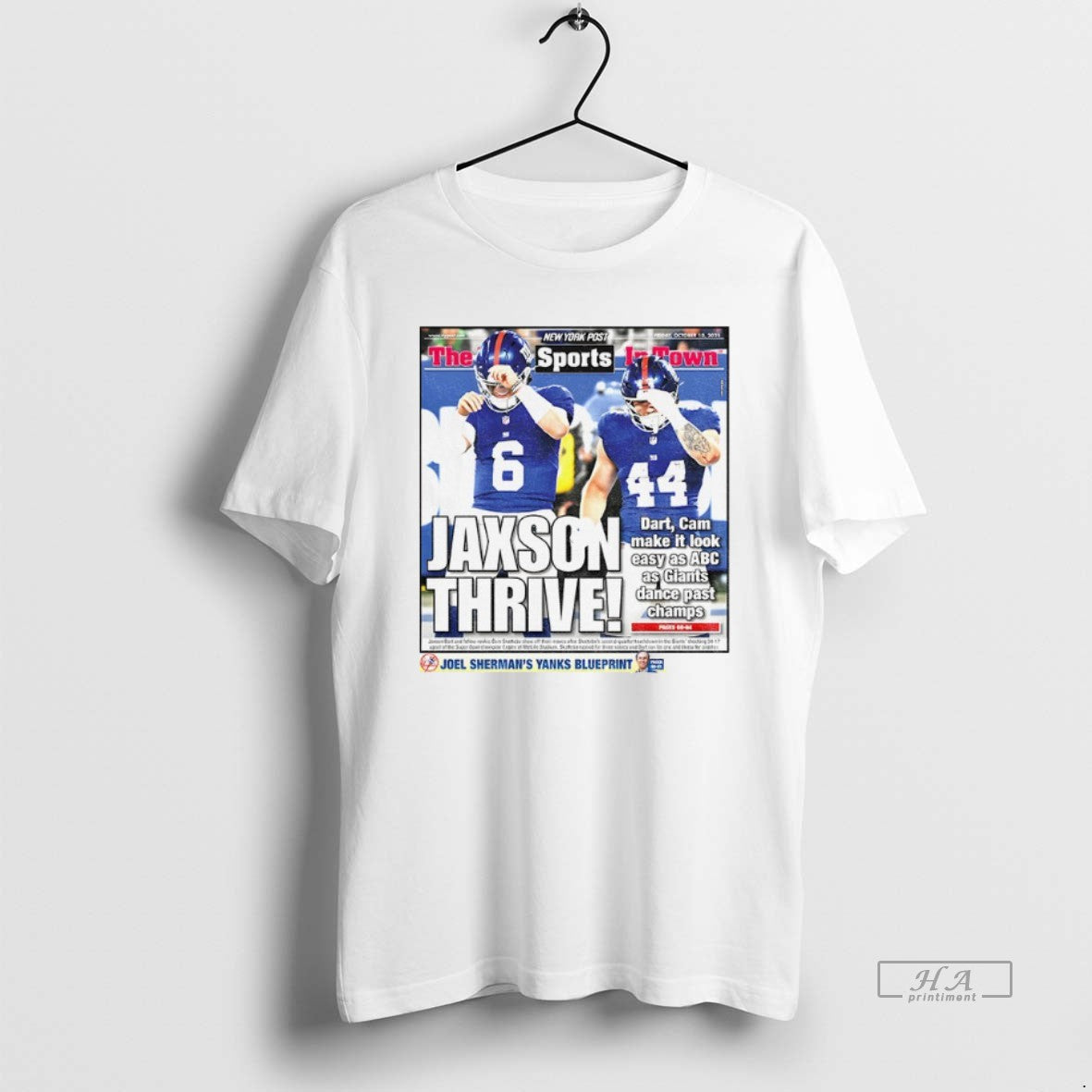 Trendy Cam Skattebo The Sports In Town Jaxsoc Thrive New York Giants - clothing by TeeHivey.com