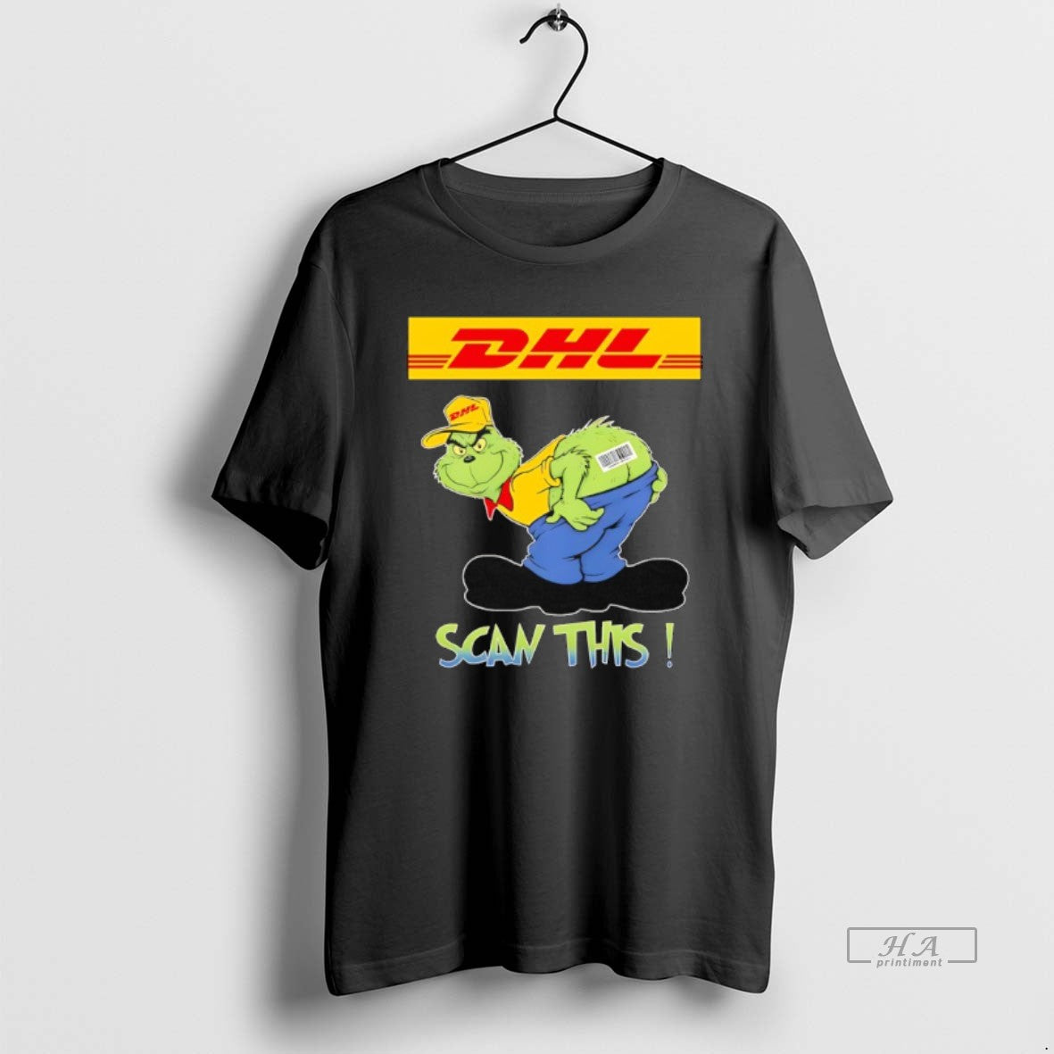 Trendy Grinch Vs Dhl Logo Scan This - clothing by TeeHivey.com