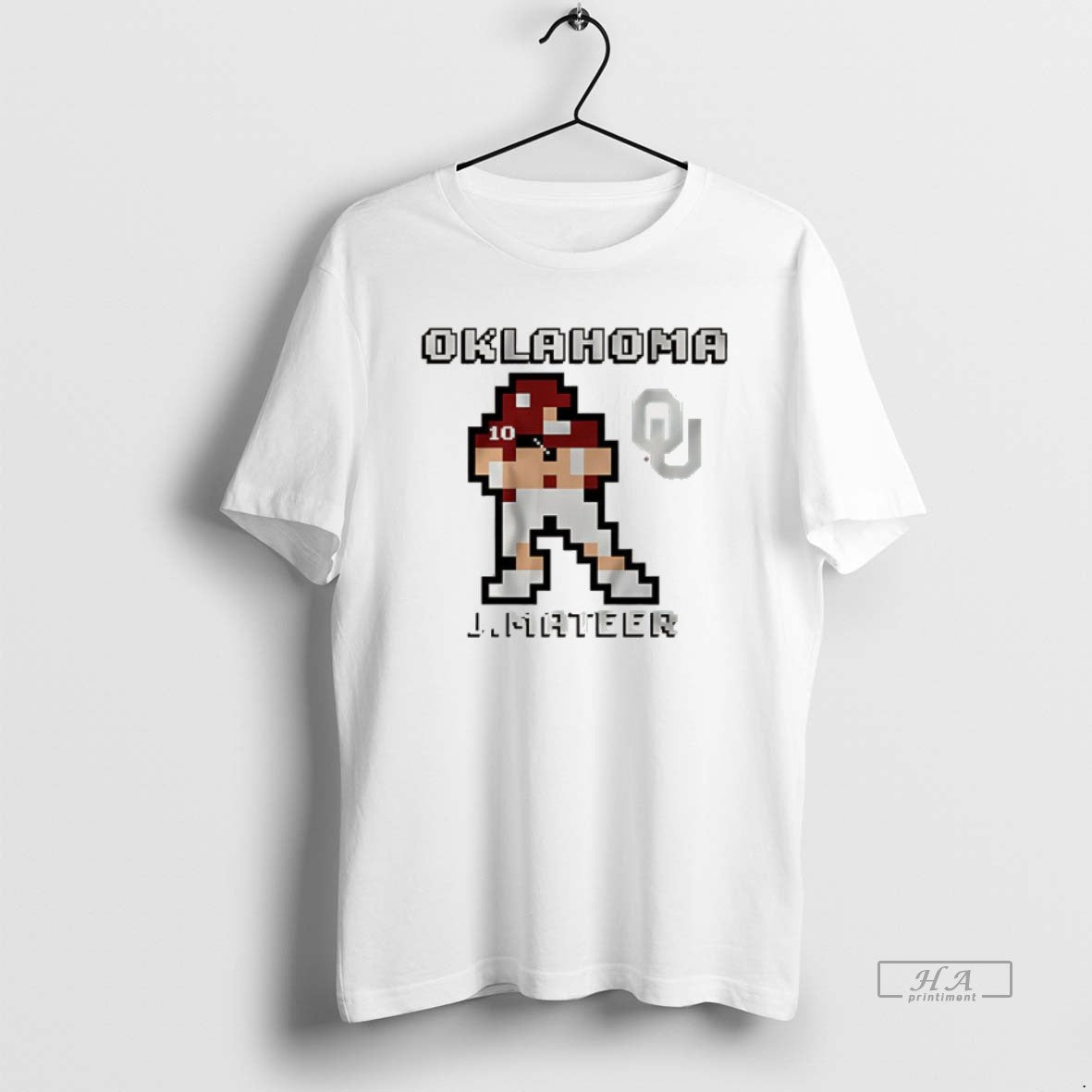 Trendy John Mateer Oklahoma Football Retro Baller 8 Bit Style - clothing by TeeHivey.com