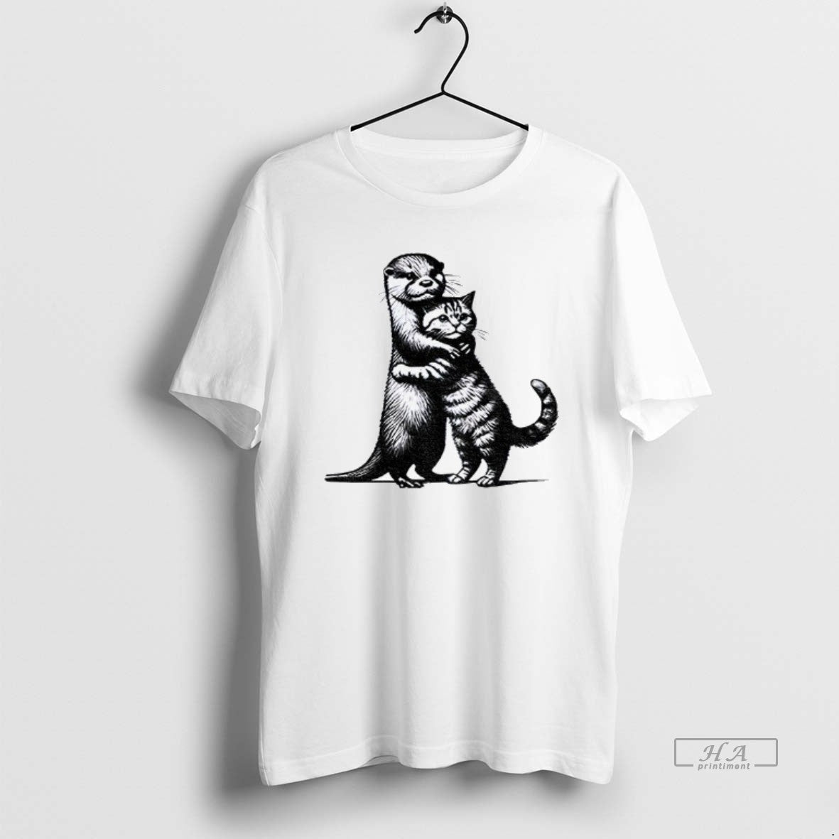 Trendy Otter Hug Cat Funny Meme - clothing by TeeHivey.com