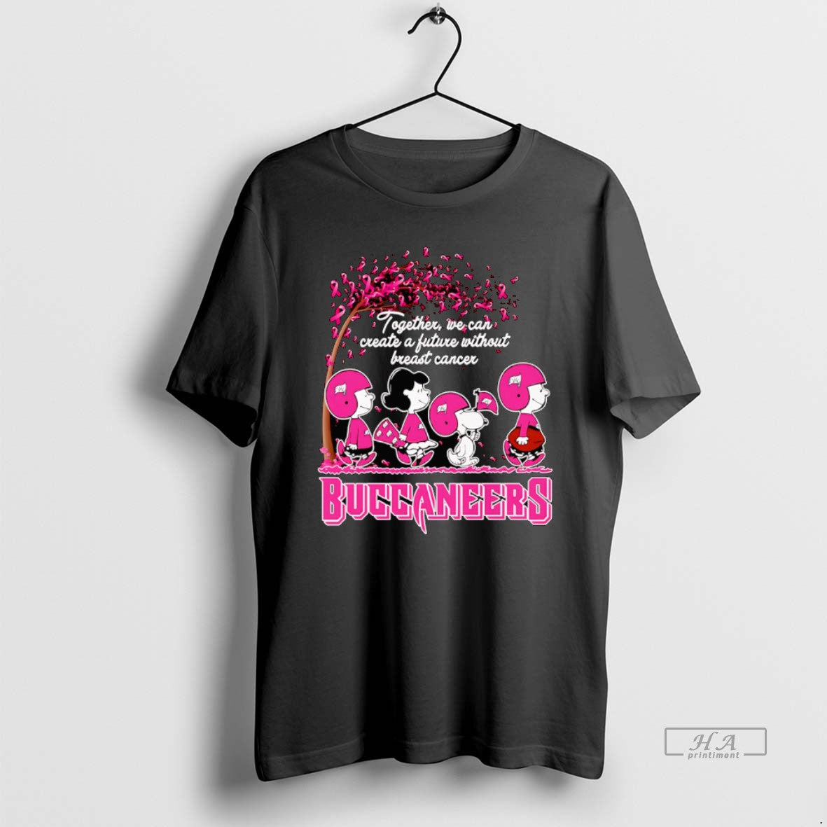 Trendy Peanuts Together We Can Create A Future Without Breast Cancer Buccaneers - clothing by TeeHivey.com