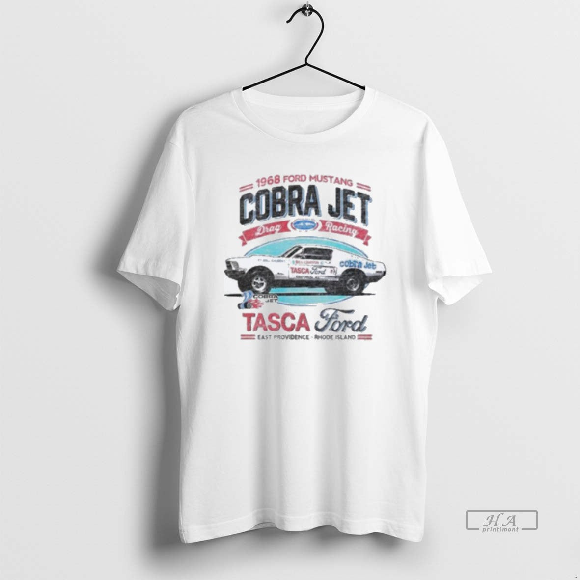 Trendy Tasca Ford Cobra Jet East Providence Rhode Island 1968 Ford Mustang - clothing by TeeHivey.com