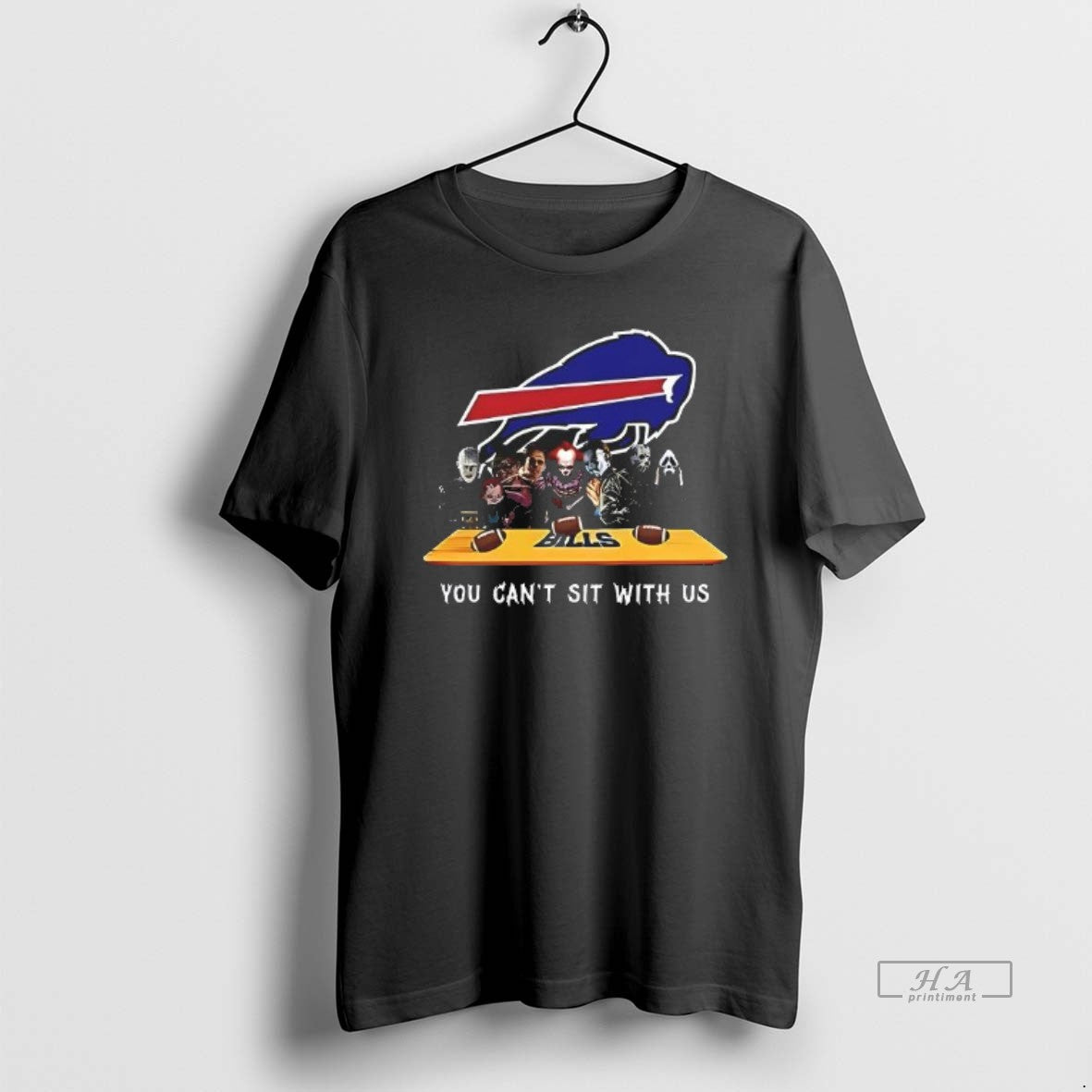 Trendy You Cant Sit With Us Bills Football Horror Movies Halloween - clothing by TeeHivey.com