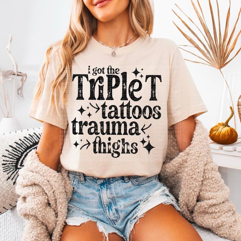 Triplet DTF Transfers - THIS IS NOT A SHIRT