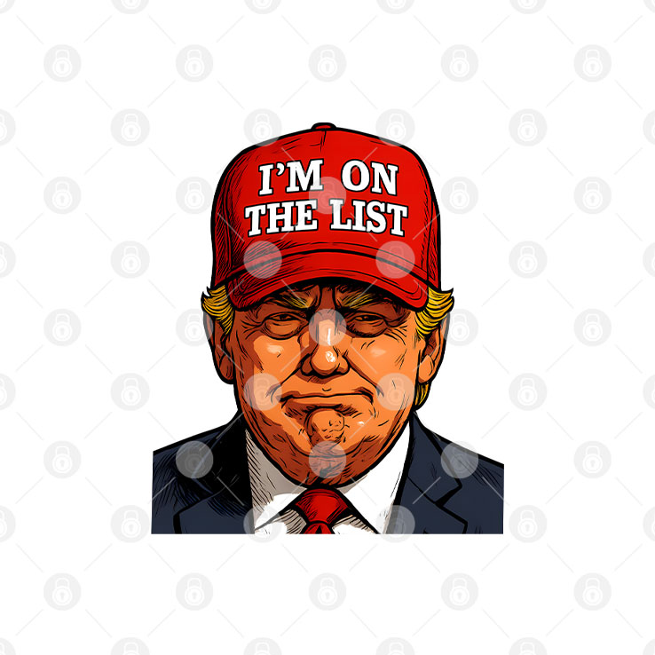 Trump I’m On The List Epstein Sarcastic Political T Shirt